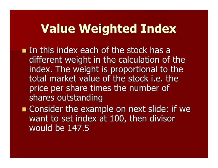 price-weighted index divisor and stock split