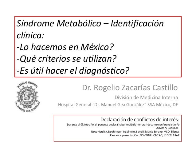 Síndrome metabólico - Identificación clínica: Lo hacemos Síndrome metabólico - Identificación clínica: Lo hacemos