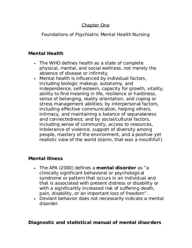 study mental health nursing