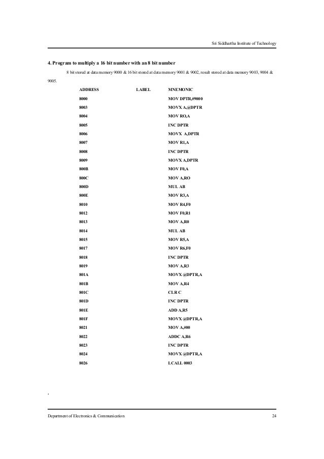 8086 microprocessor lab manual for ece