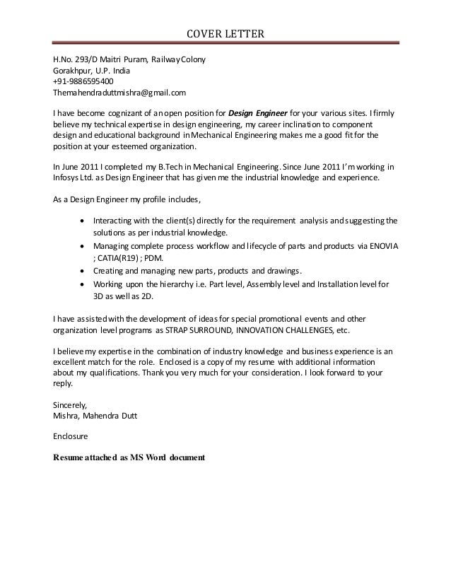 cover letter gmail cover letter