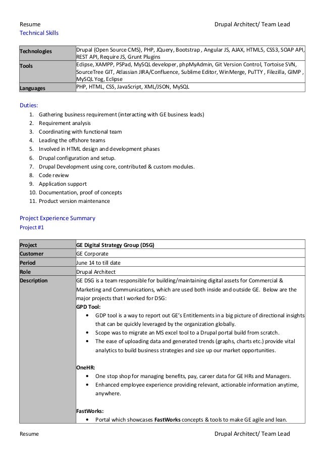 2 resume an architectural design consulting firm in lead architect resume
