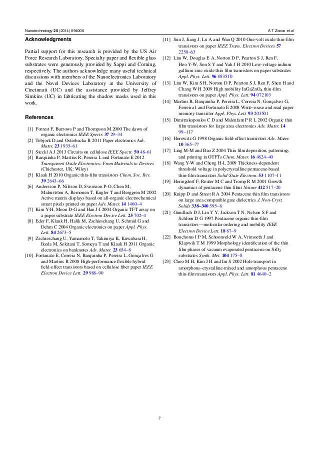nanotechnology research papers nanotechnology research papers