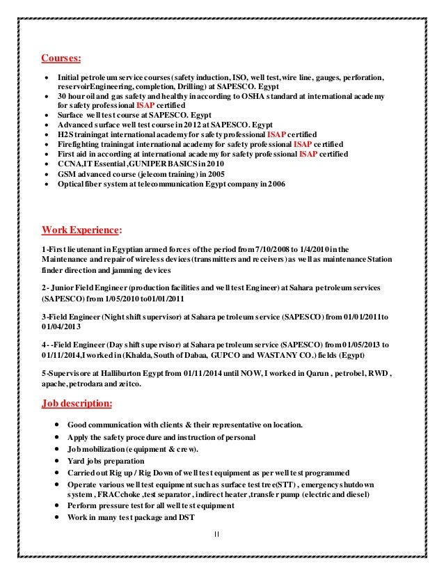 Doc engineer job manufacturing mount resume surface of