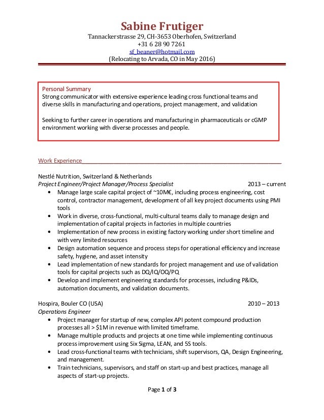 resume format us