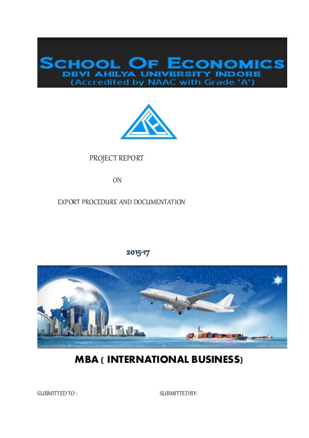Forex project report mba