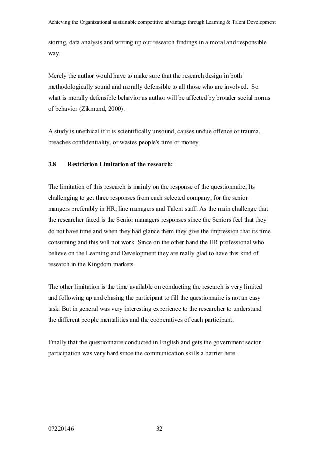 Writing up your dissertation or research report