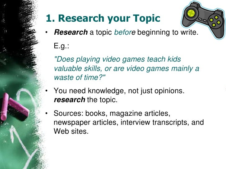 Positive effects of video games research paper picture