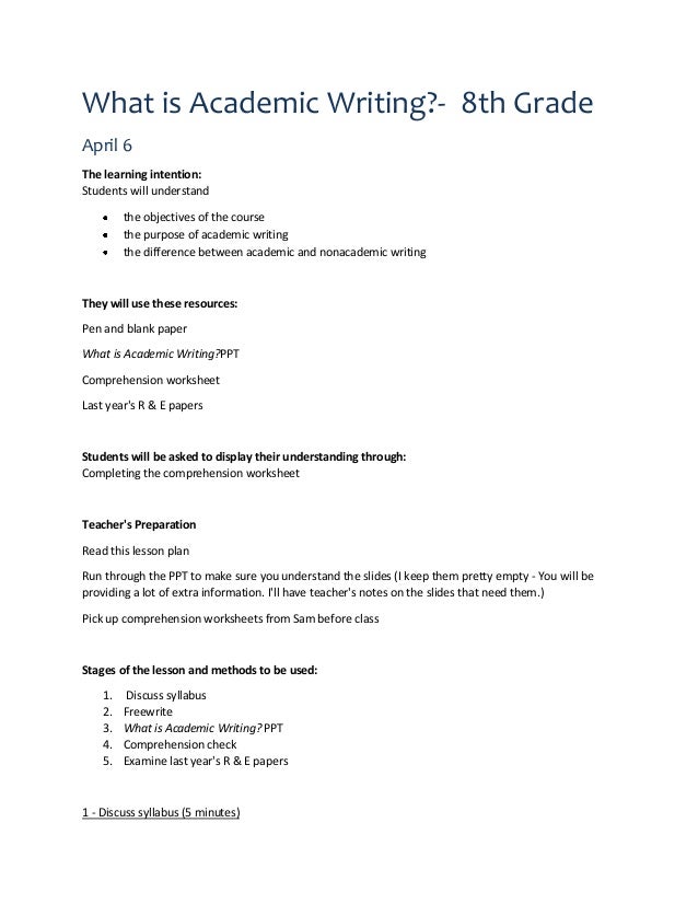 Thesis statement lesson plan elementary