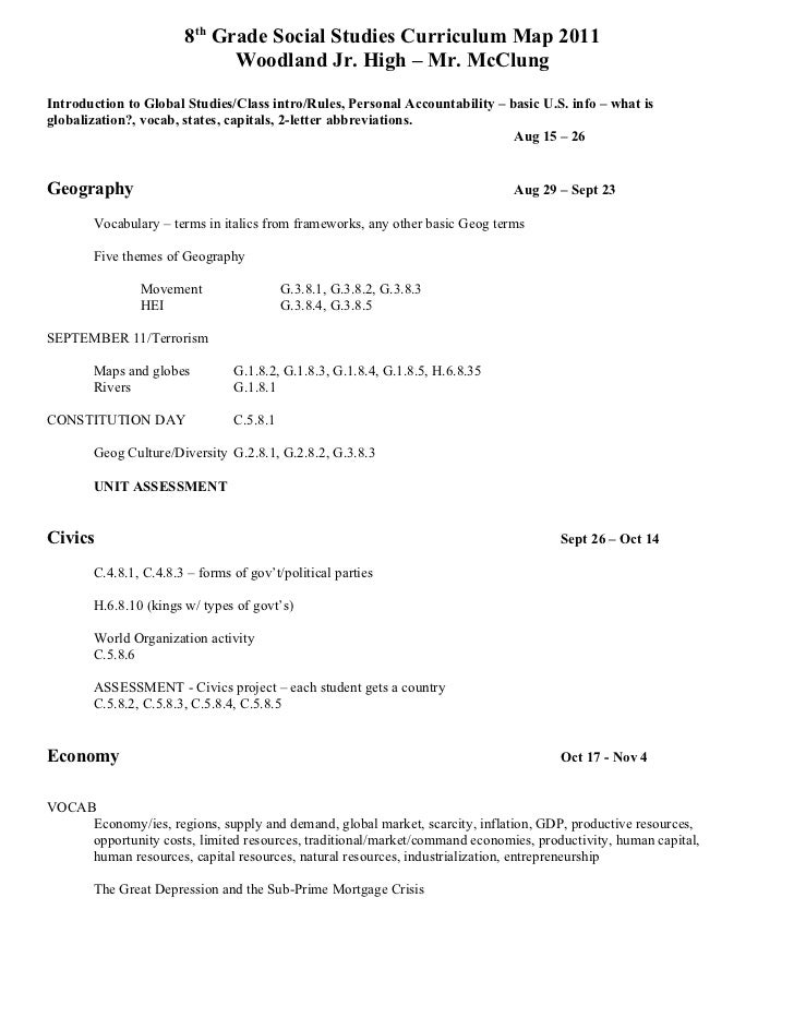 grade cirriculum 1st guide