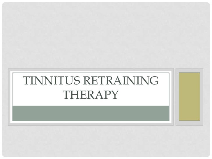 Tinnitus retraining therapy limburg united