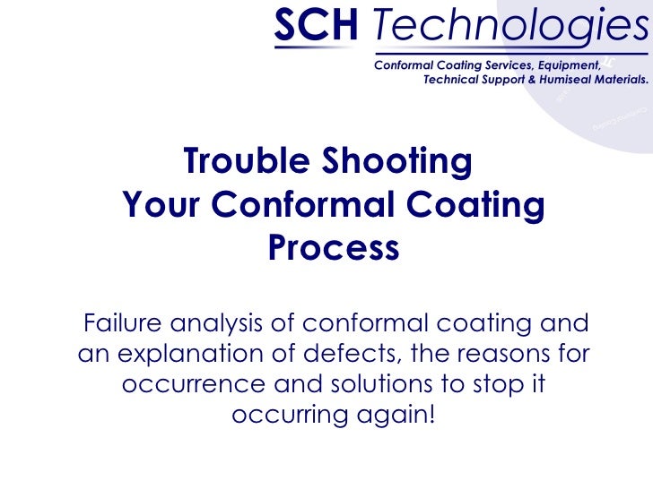 Troubleshooting Your Humiseal Conformal Coating Process