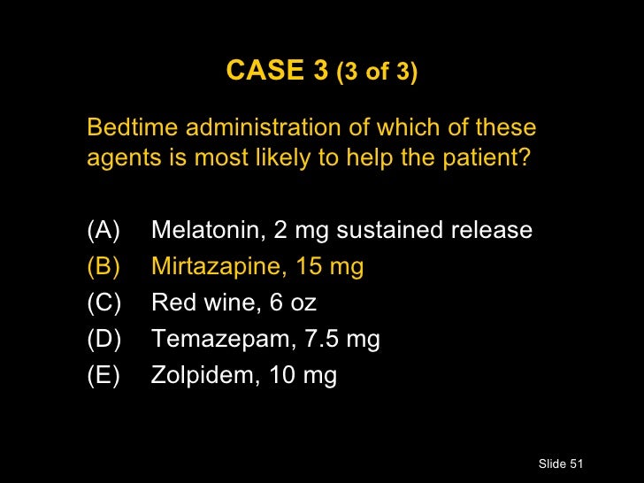 Mirtazapine For Sleep Problems