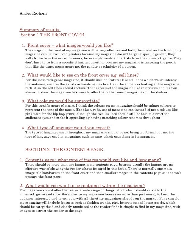 Audience profile essay