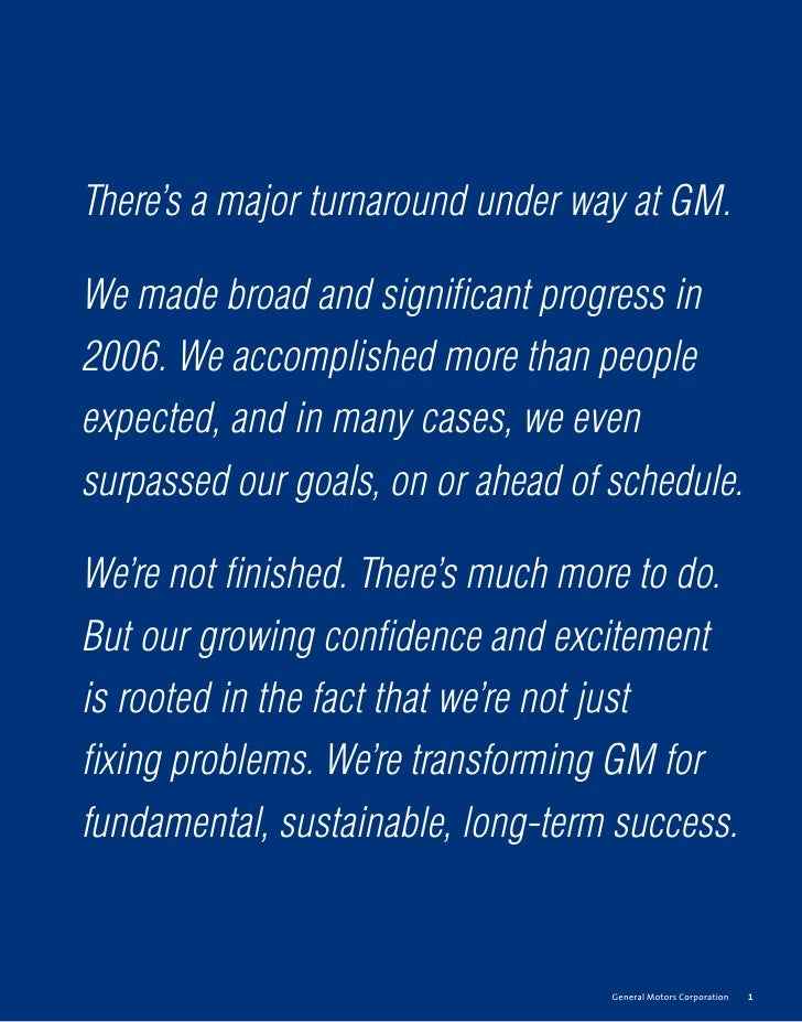 LETTER TO THE STOCKHOLDERS letter to the stockholders: