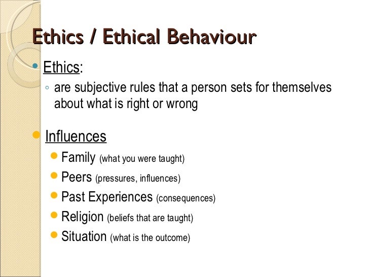 what is work ethics