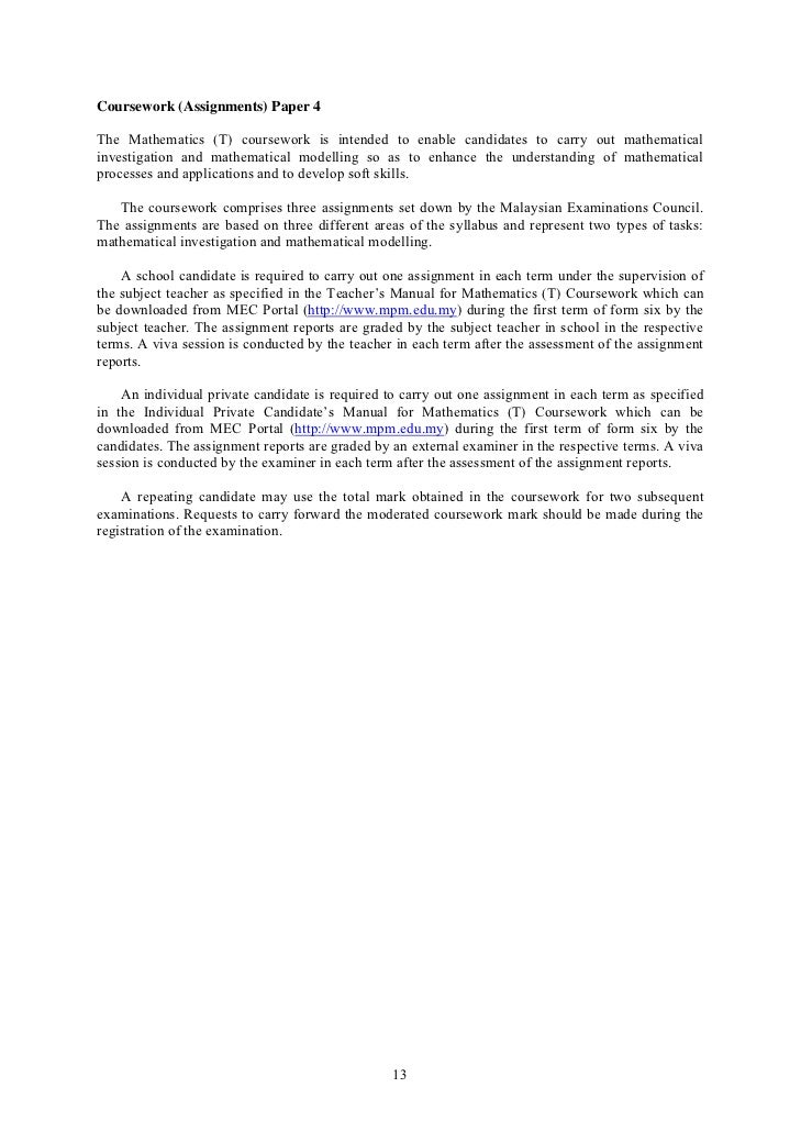 High School Essays Assignment For Math T Slideshare Good English Essays Examples also High School Essay Help Mathematics Coursework Stpm Sem Stpm Helper For Math T How To Write A Thesis For A Narrative Essay