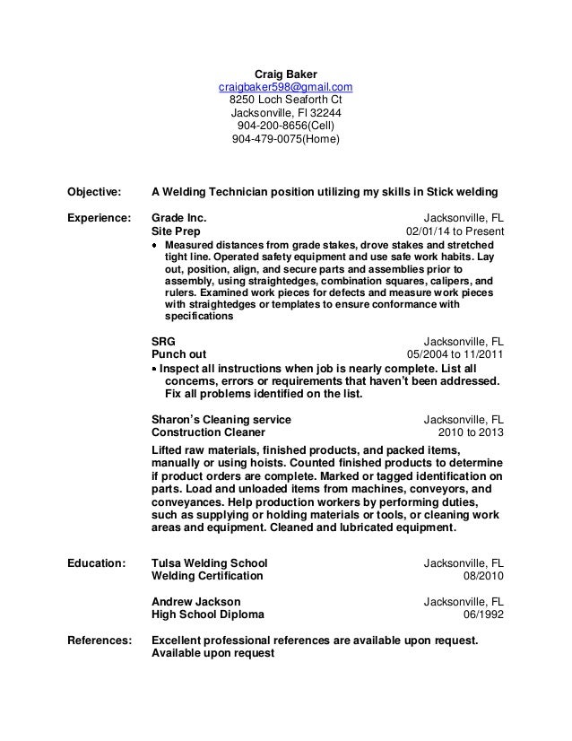 baker cv