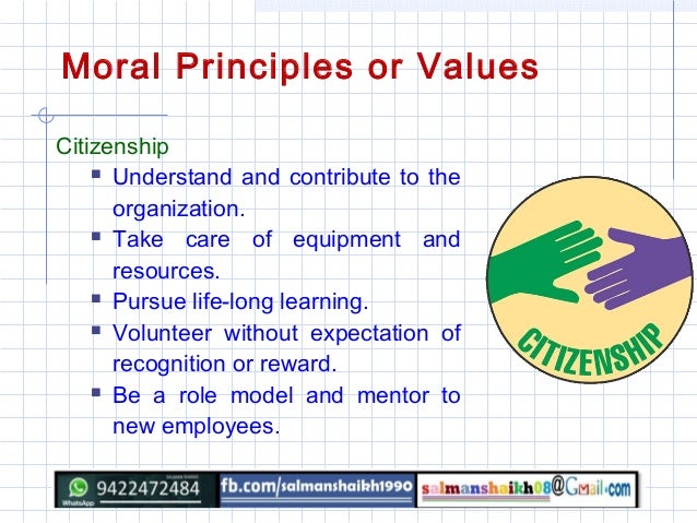 Moral values in life essay