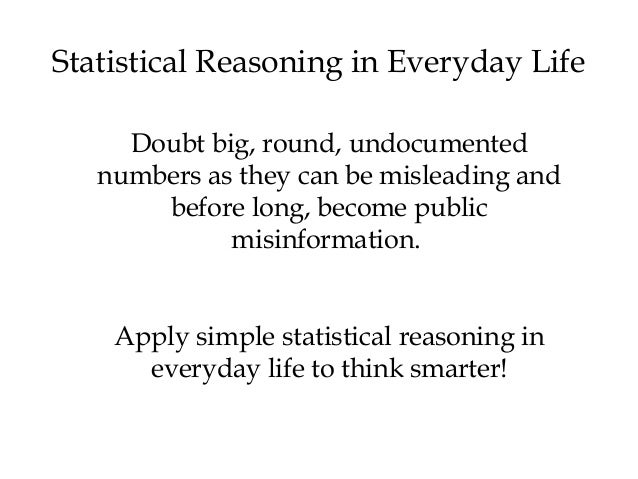 statistical reasoning in everyday life statistical reasoning in everyday life