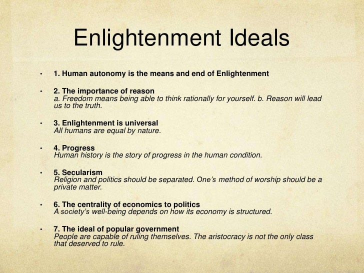 Enlightenment Ideals