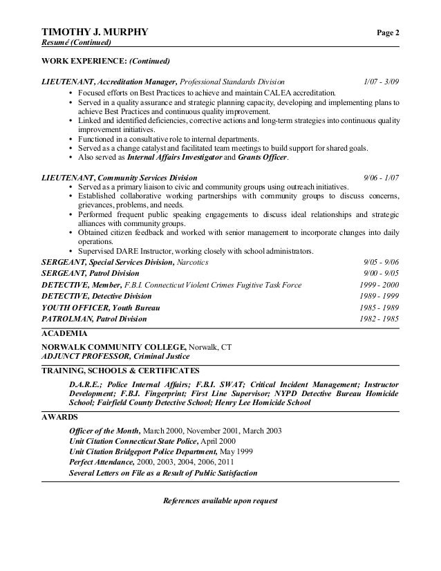 Resume writing ct