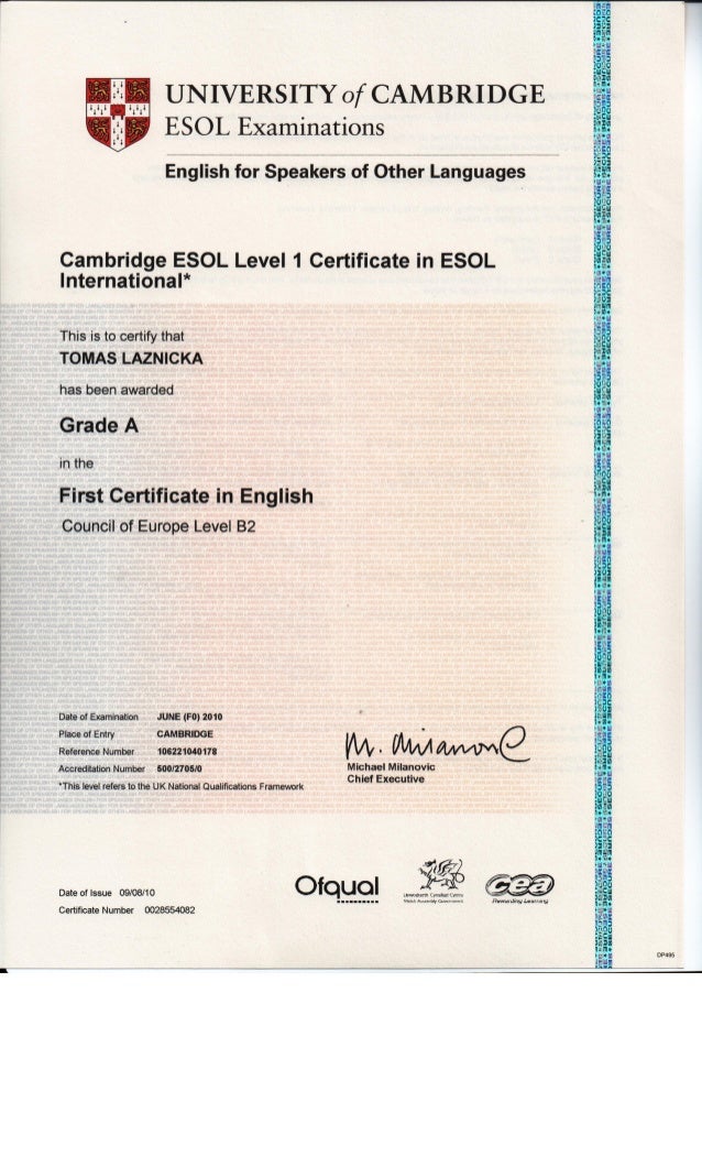 FCE Certificate fce-certificate