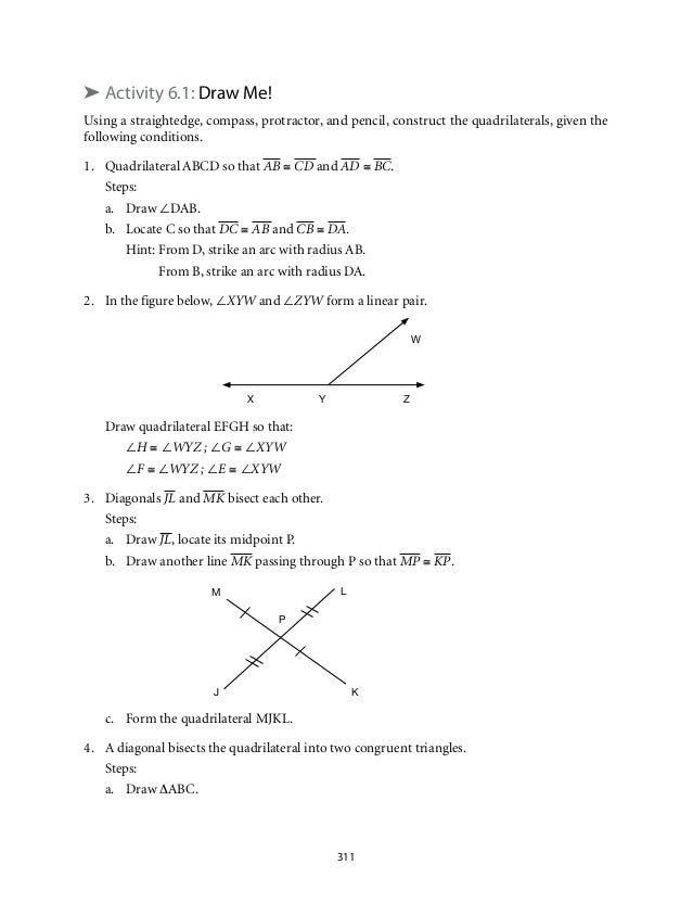 Drawing Parallel Lines With Compass : Grade mathematics module quadrilaterals lm