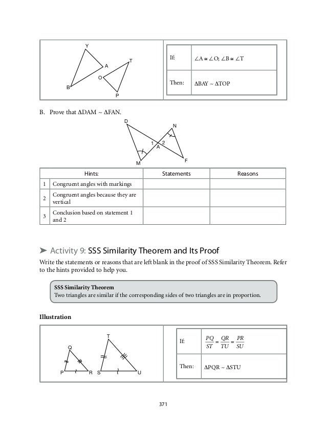 Grade 9 Mathematics Module 6 Similarity