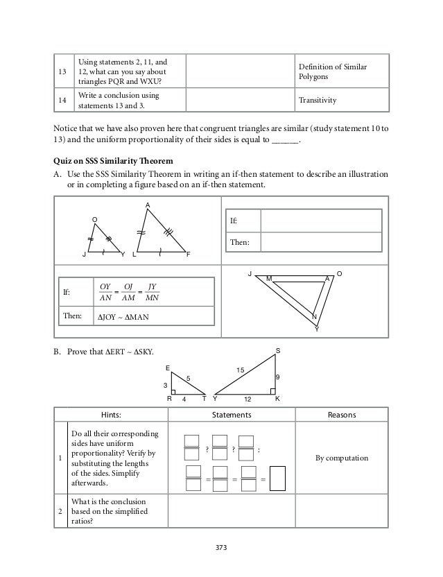 Grade 9 Mathematics Module 6 Similarity