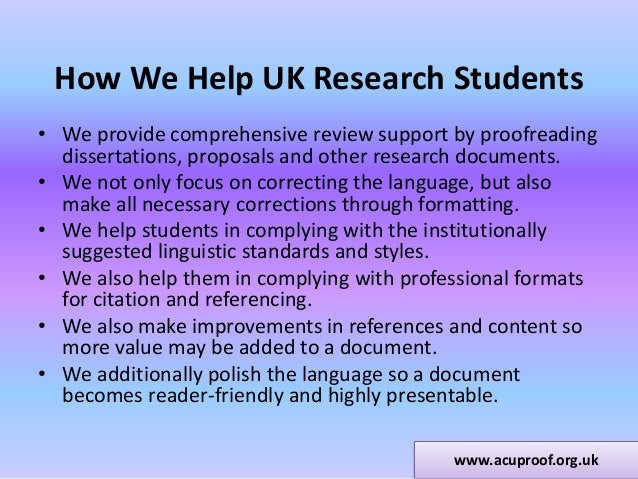 Thesis proofreading service