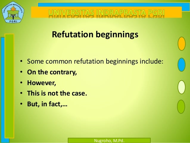 Refutation essay definition