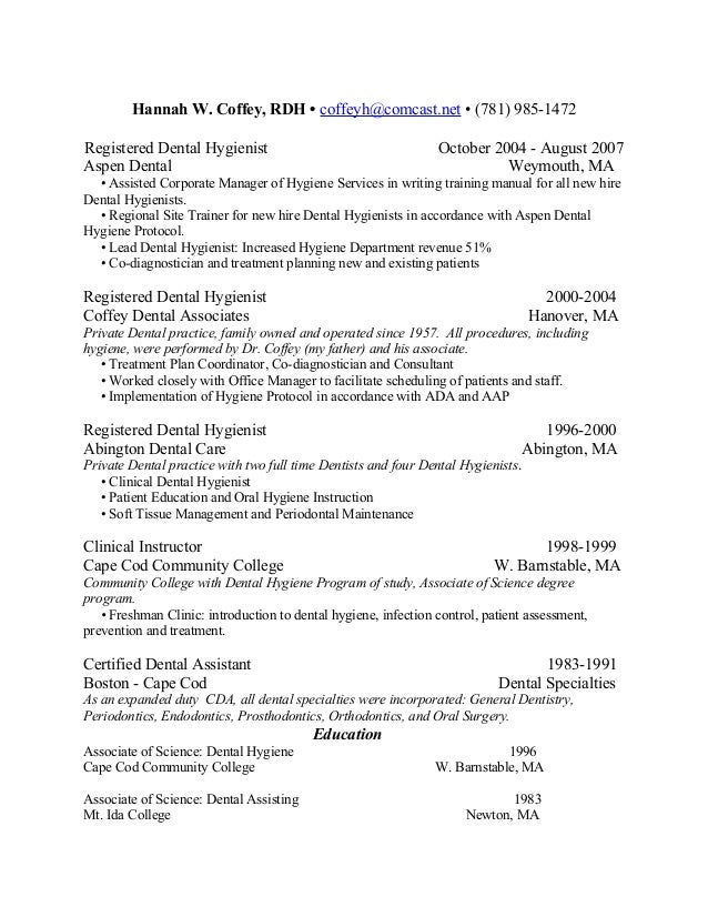 kathryn maggie mckenzie jill dental hygiene resume template rdh resume