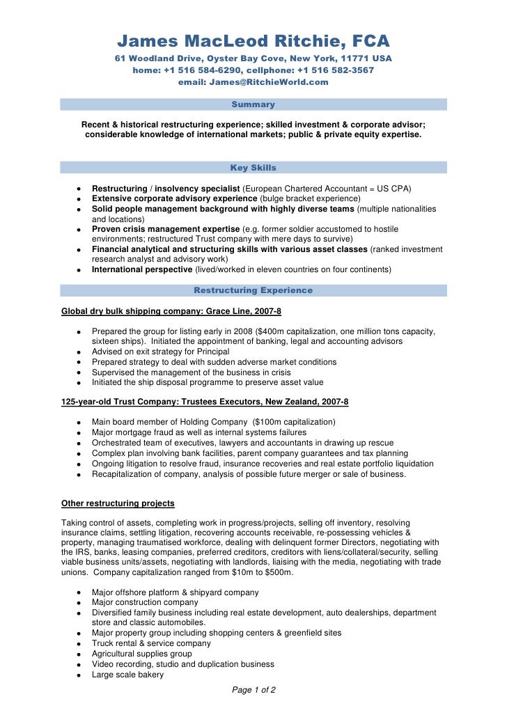 For Professional Accountant Cv For Professional Accountant Cv