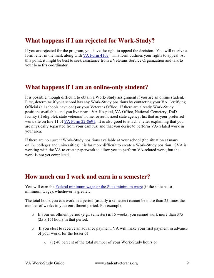 VA Work Study Guide
