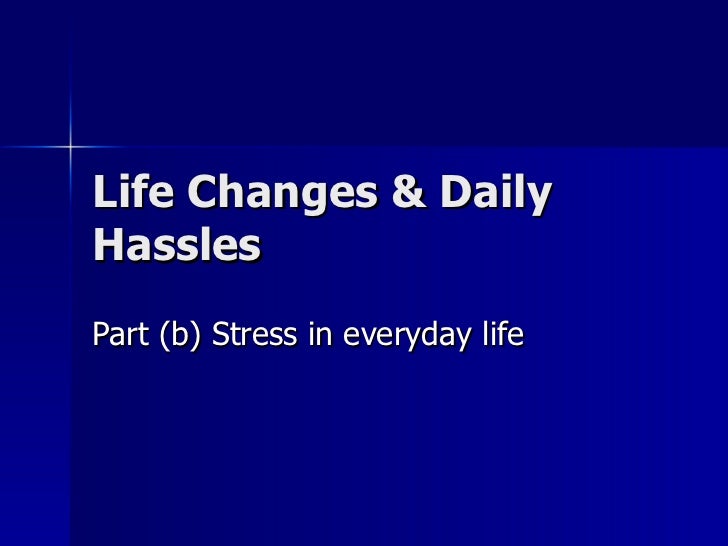 essay on stress in daily life