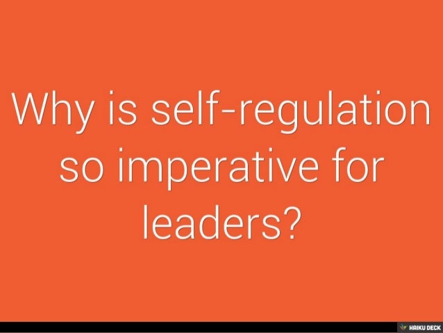 Self-Regulation