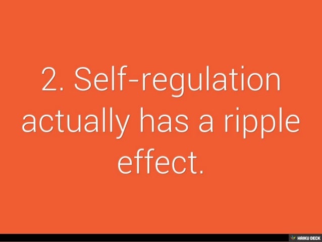 Self-Regulation