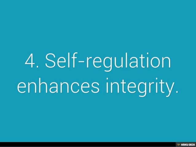 Self-Regulation