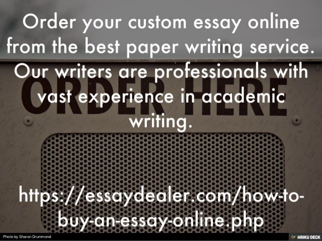 how to order your essay