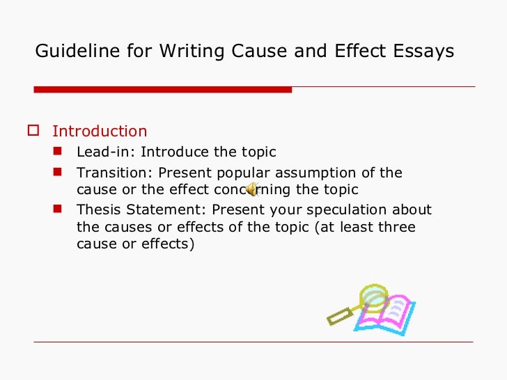 causes and effect essay example