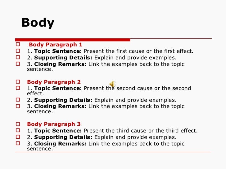 Who to write cause and effect essay