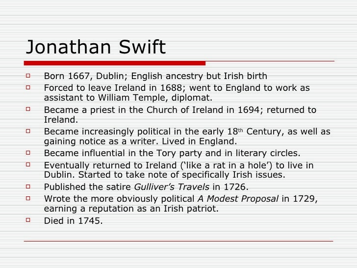 Jonathan swift essay