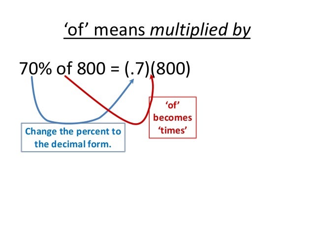 in decimal form percent