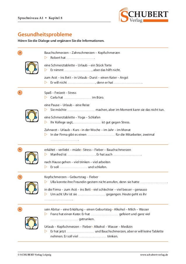 Schubert Verlag Online Aufgaben A1 A1 online aufgaben