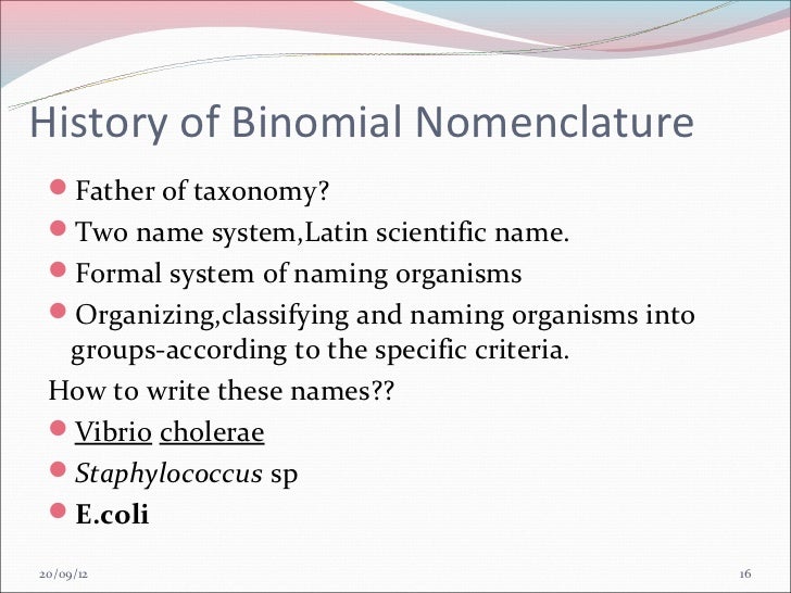 How to write genus and species picture