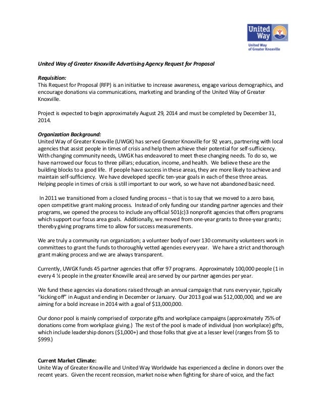 ad agency rfp advertising agency proposal