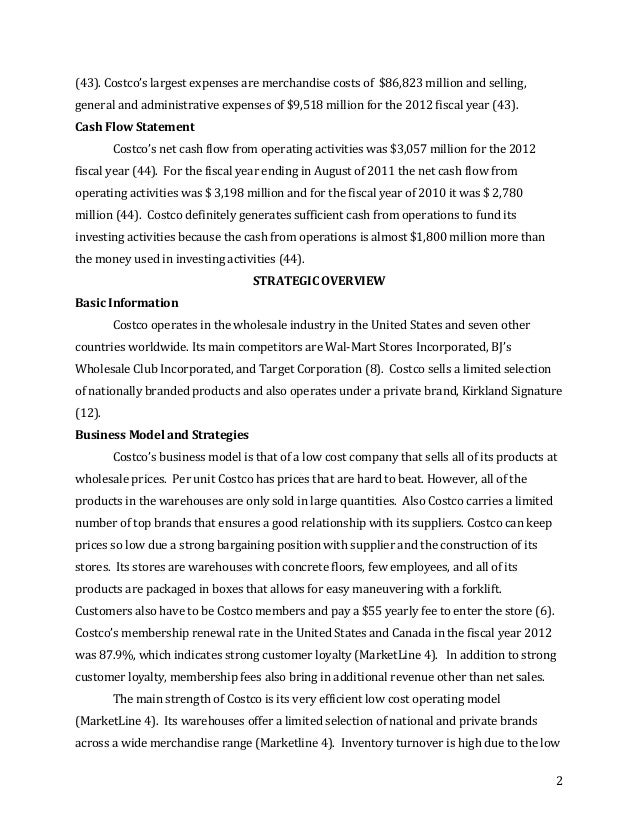 costco wholesale corporation financial statement analysis case study solution costco wholesale corporation financial statement analysis case study solution