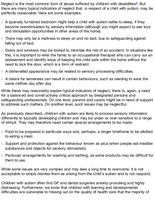 Autism case study essay
