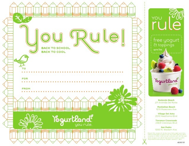 Yogurtland coupons may 2018